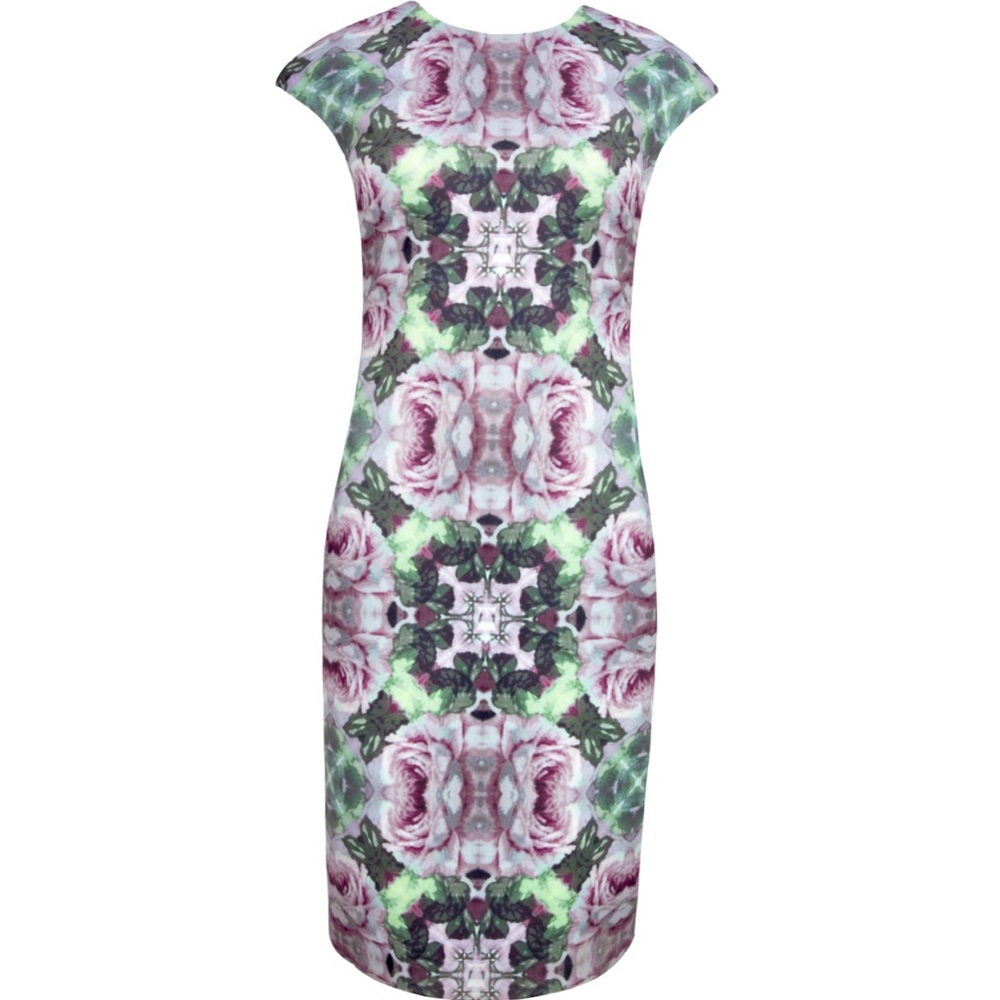 TED BAKER Crochet Rose Bodycon Dress